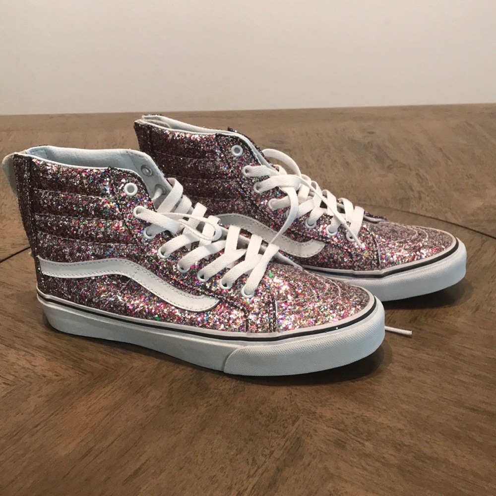 Glitter high tops, size 7